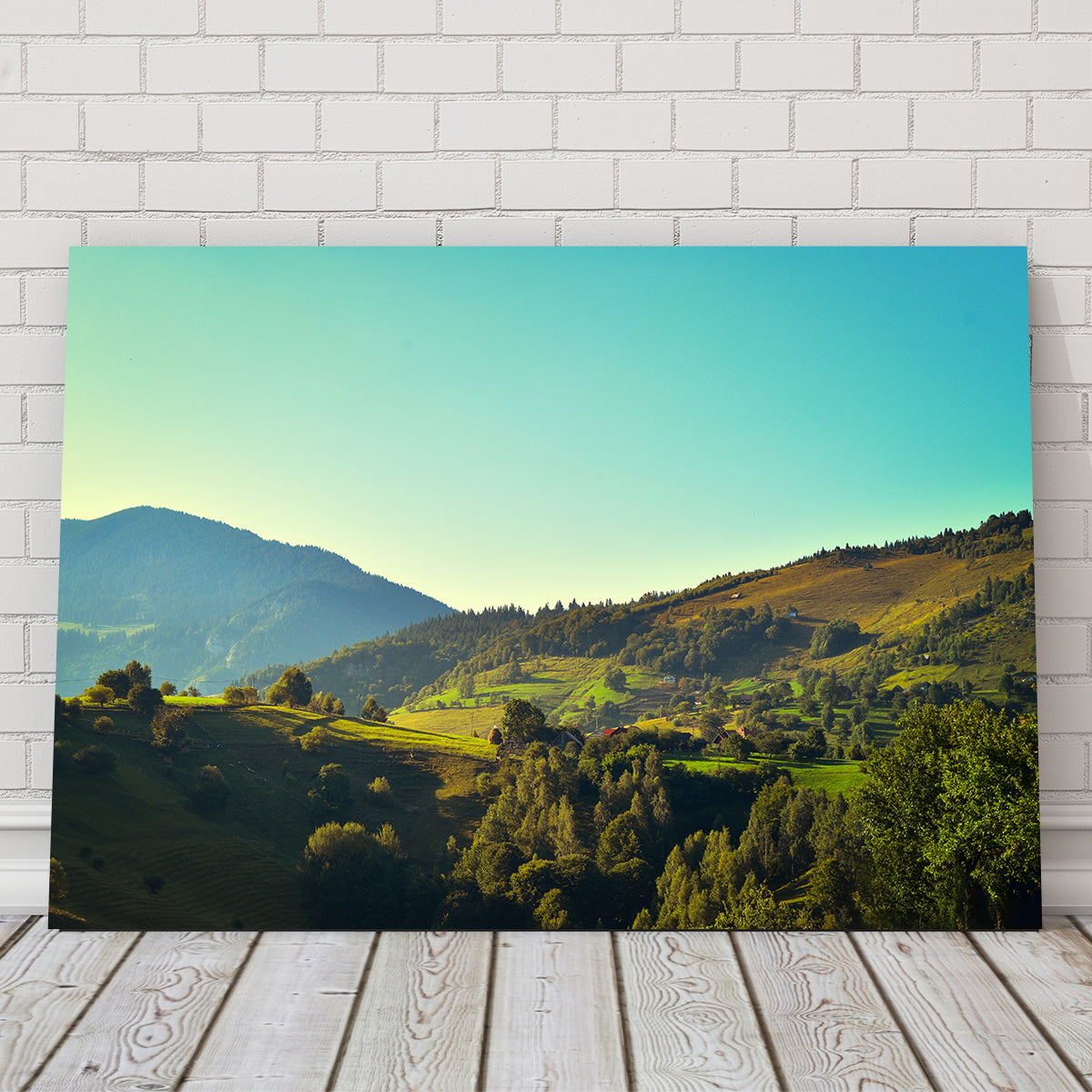Exquisite 'Sunshine on Magura, Romania' Wall Art for Your Home Decor