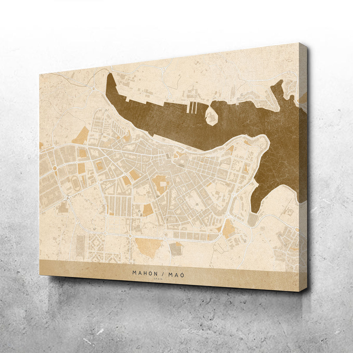 Exquisite Mahon Map Wall Art by Blursbyai