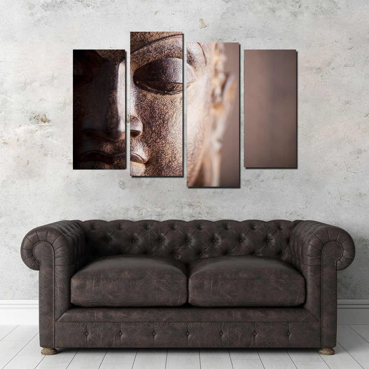 Exquisite Buddha's Head Canvas Print