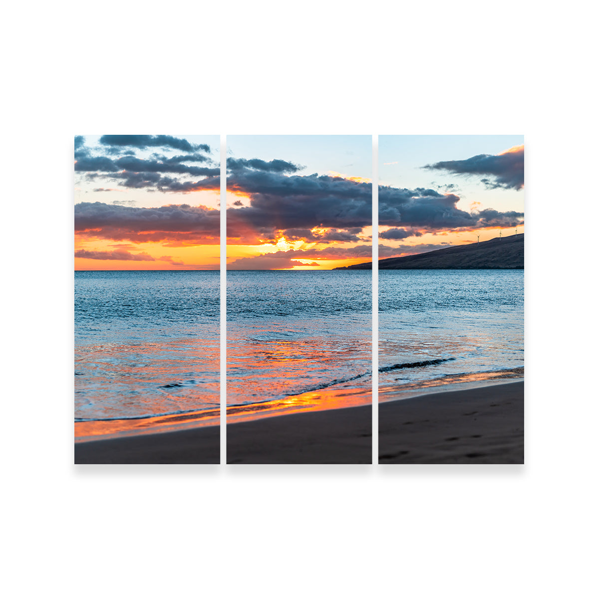 Stunning Sunset Over the Beach Wall Art by Lucas Moore