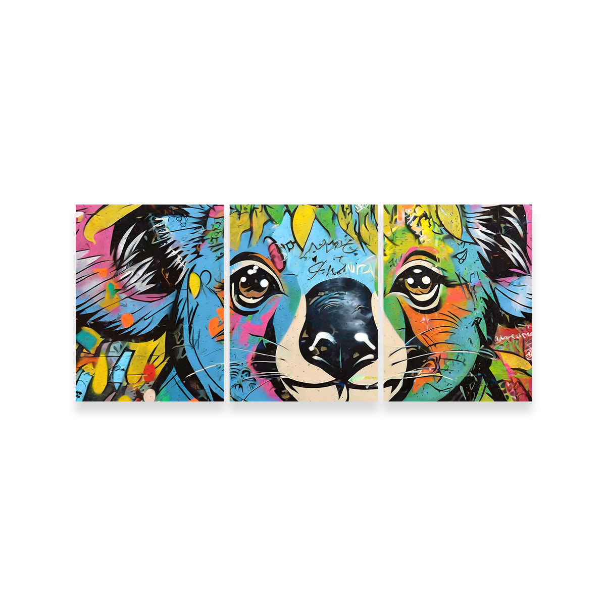 Exquisite Koala Graffiti Wall Art by Stephen Chambers