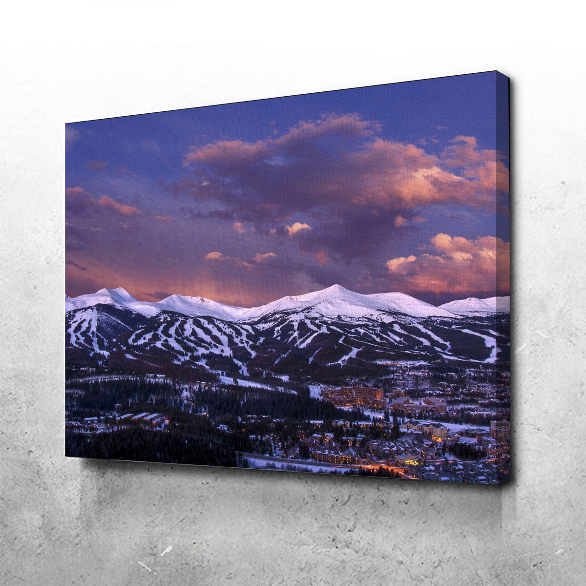 Stunning Breckenridge Wall Art - Sustainable Pine Frame & Museum Quality Canvas