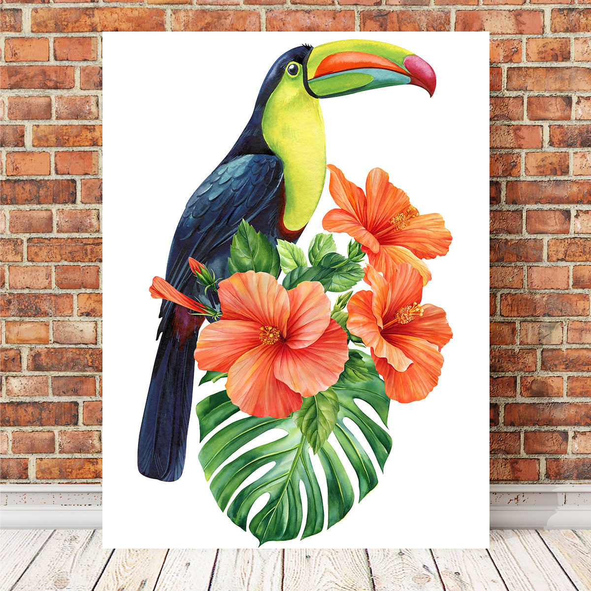 Stunning Toucan Vintage Orange Wall Art for Decorative Appeal
