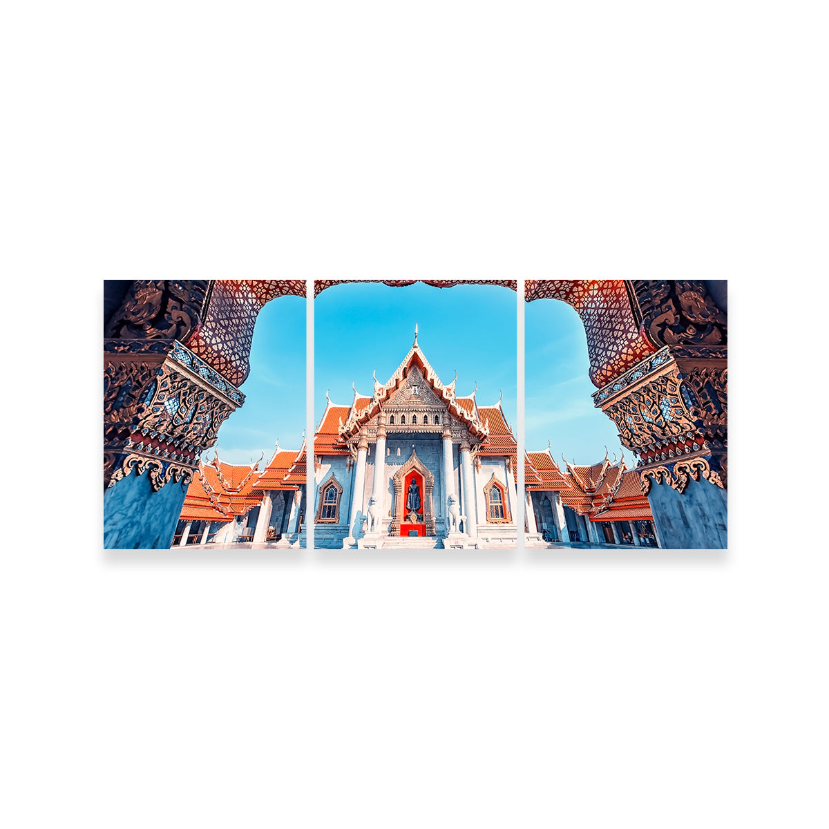 Exquisite Marble Temple Wall Art by Manjik Pictures
