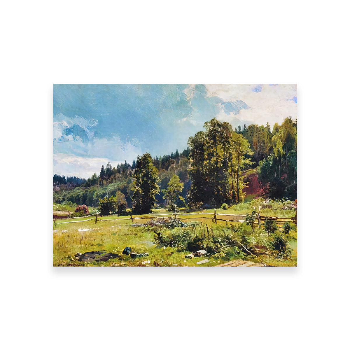 Stunning Meadow at the Forest Edge Wall Art by Denise Dundon