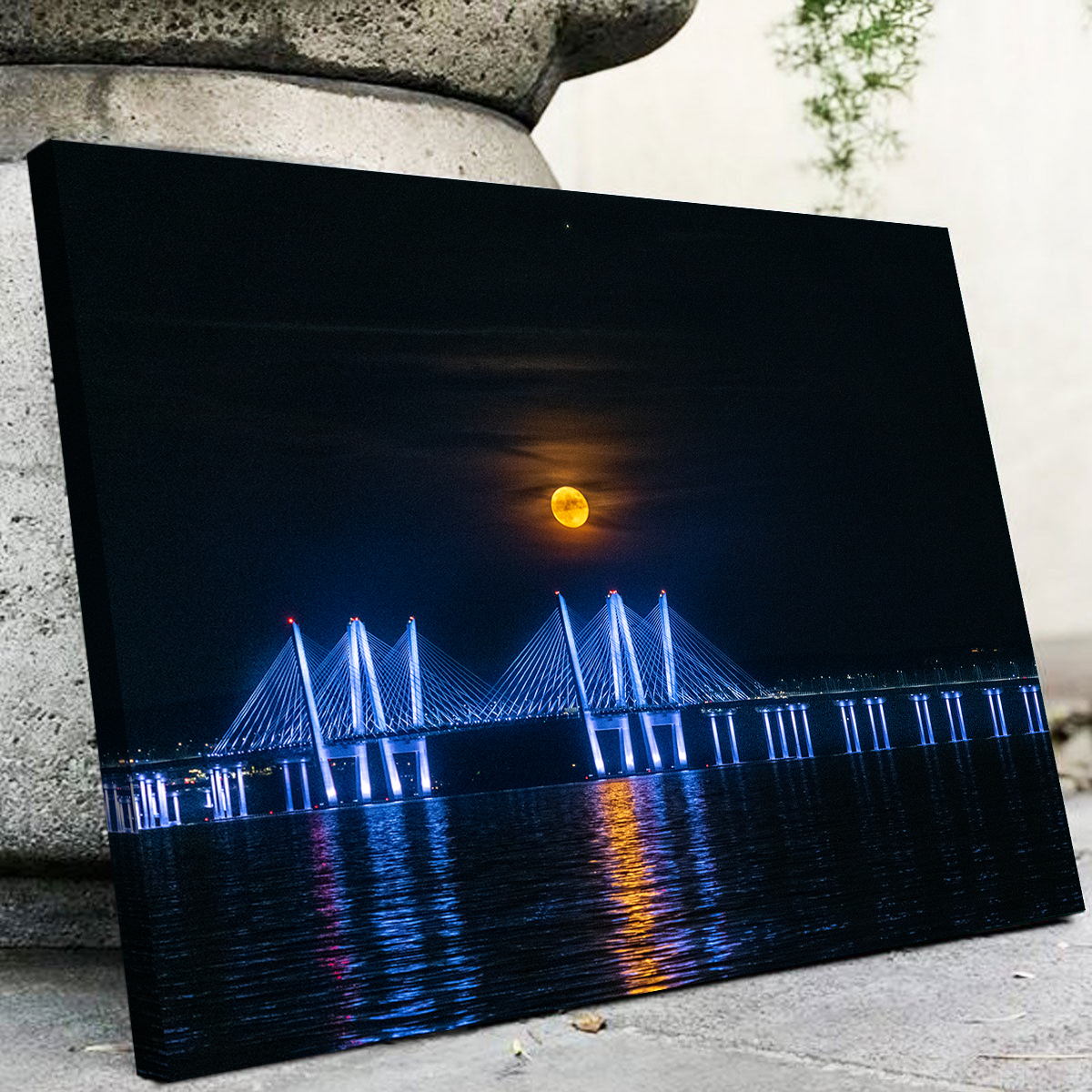 Stunning Buck Moon Rising Wall Art by Dennis Maida