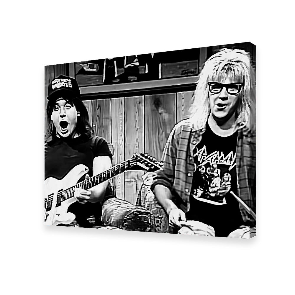 Wayne's World Stunning Grayscale Wall Art for Home Decor