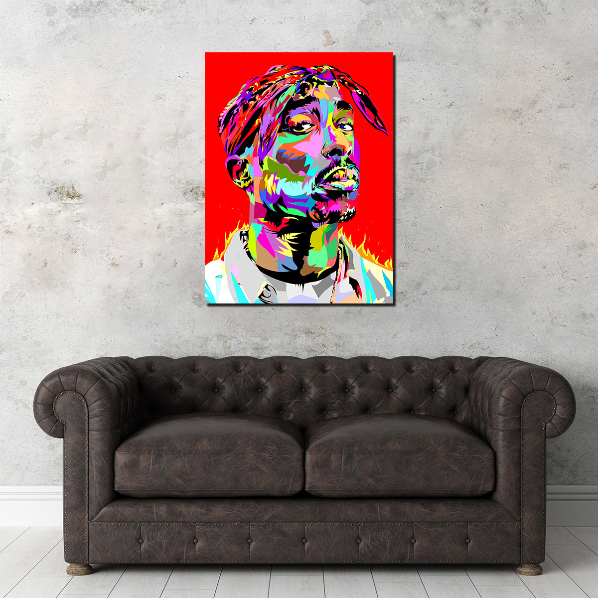 Stunning Tupac Red Wall Art for Your Home Decor