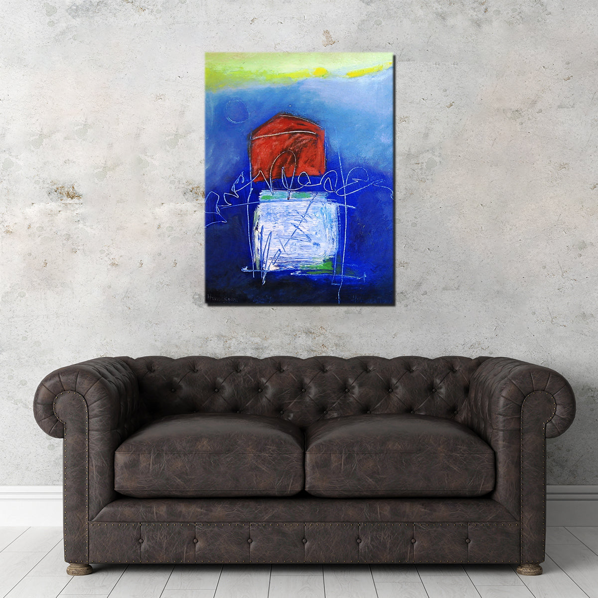 Evening Blues II Exquisite Wall Art by Peggy Hinaekian