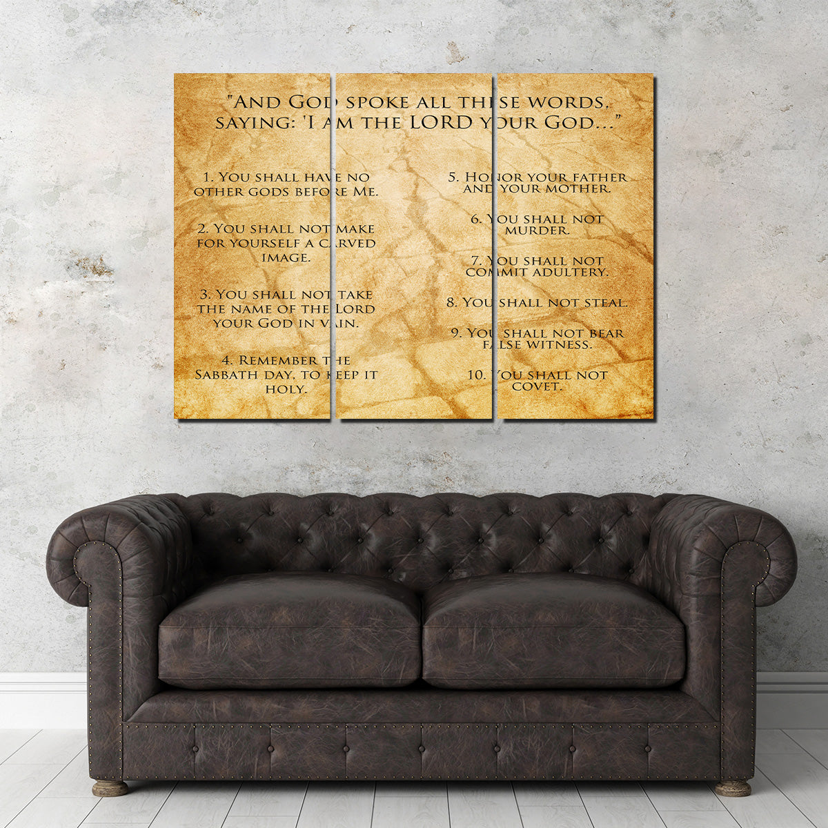 Exquisite The Ten Commandments Wall Art for Home Decor