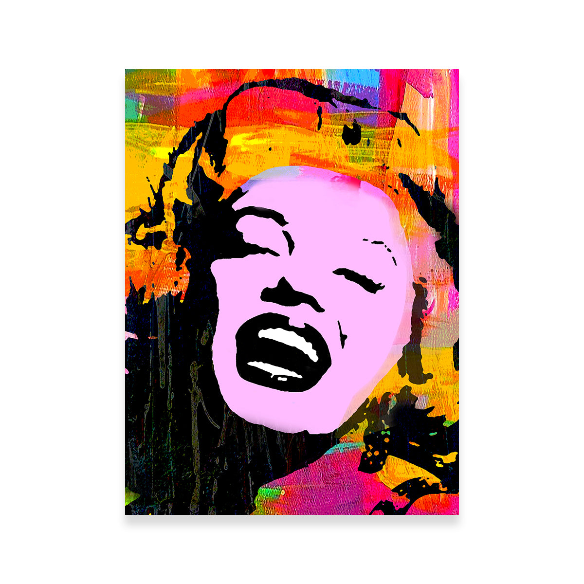 Stunning Marilyn Pink Wall Art by Stephen Chambers