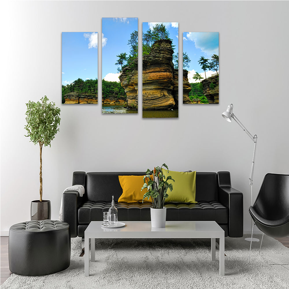 Exquisite Wisconsin Dells Sandstone Formation Wall Art for Stunning Home Decor
