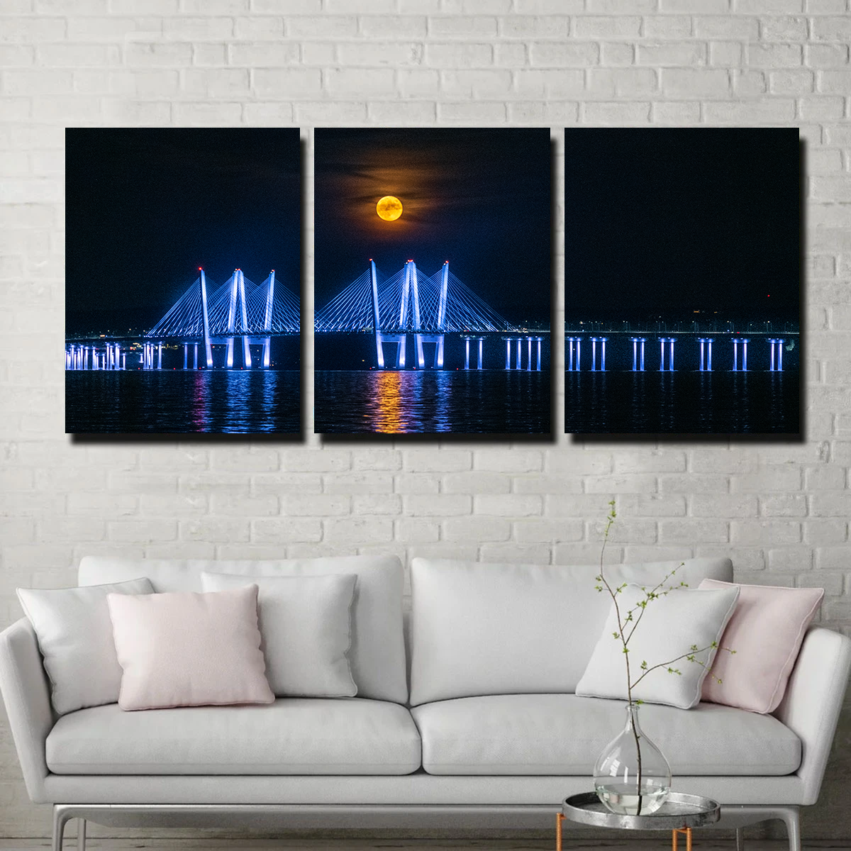 Stunning Buck Moon Rising Wall Art by Dennis Maida