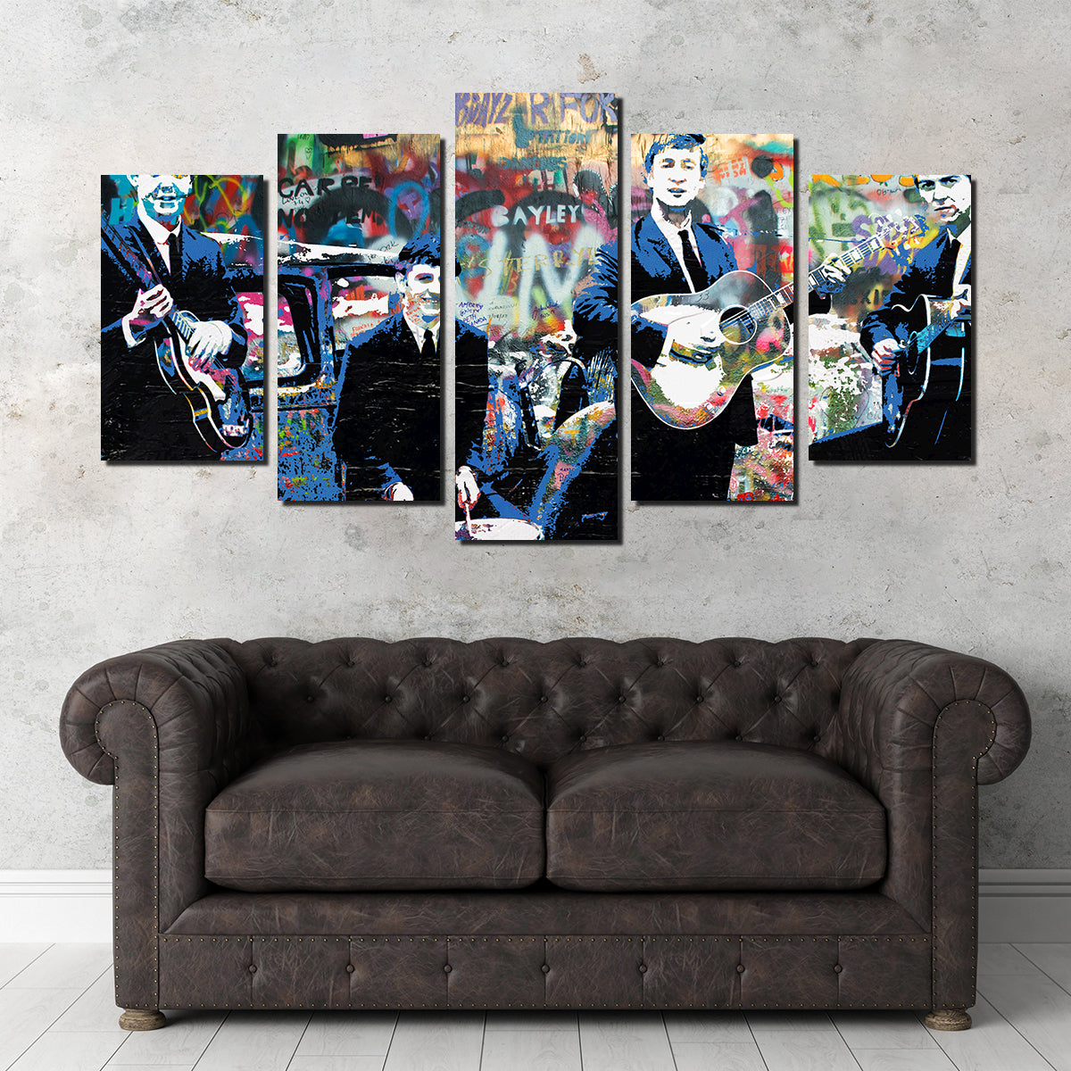 Unique Junk Yard Beatles Wall Art by Stephen Chambers