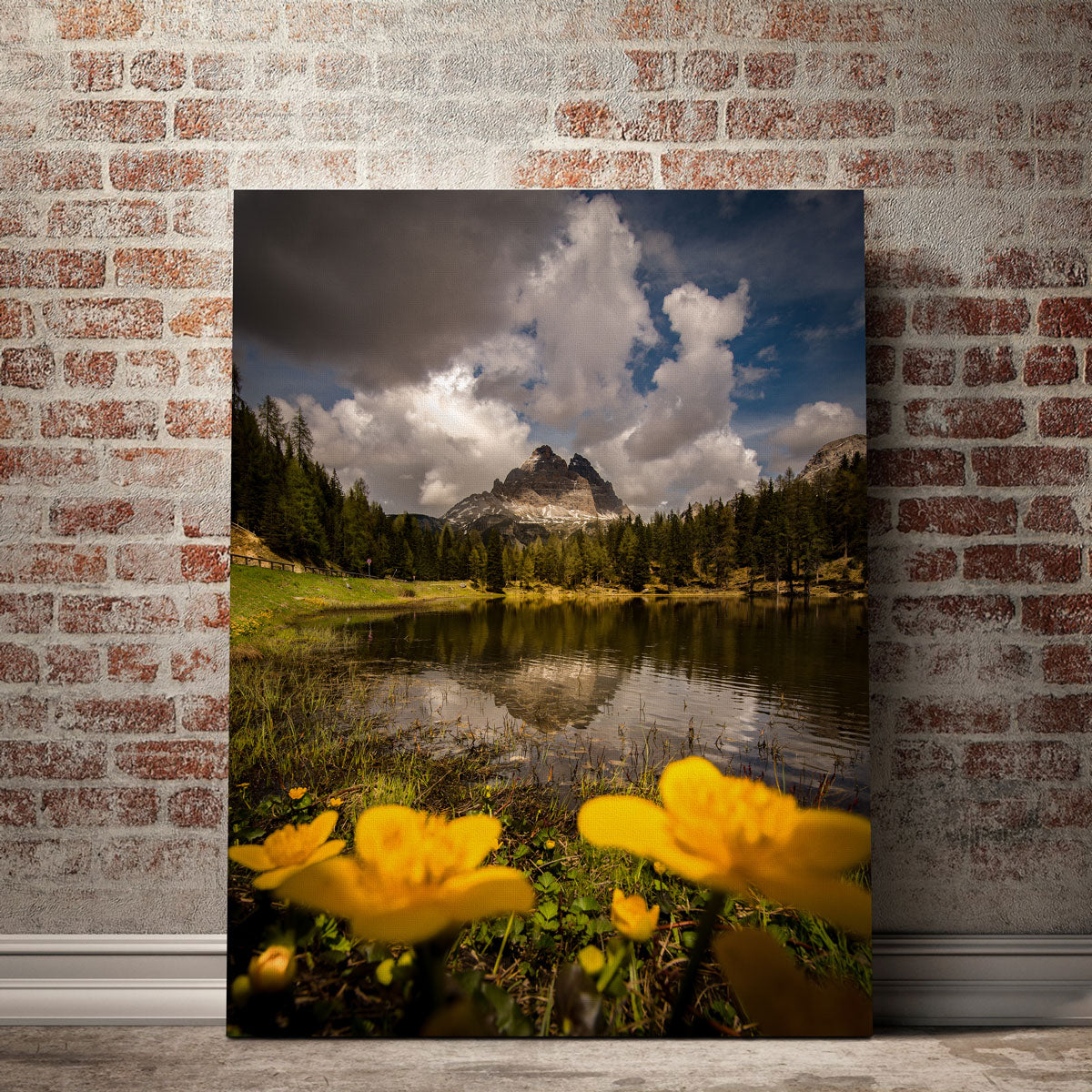 Stunning Lake Antorno Wall Art by Enzo Romano