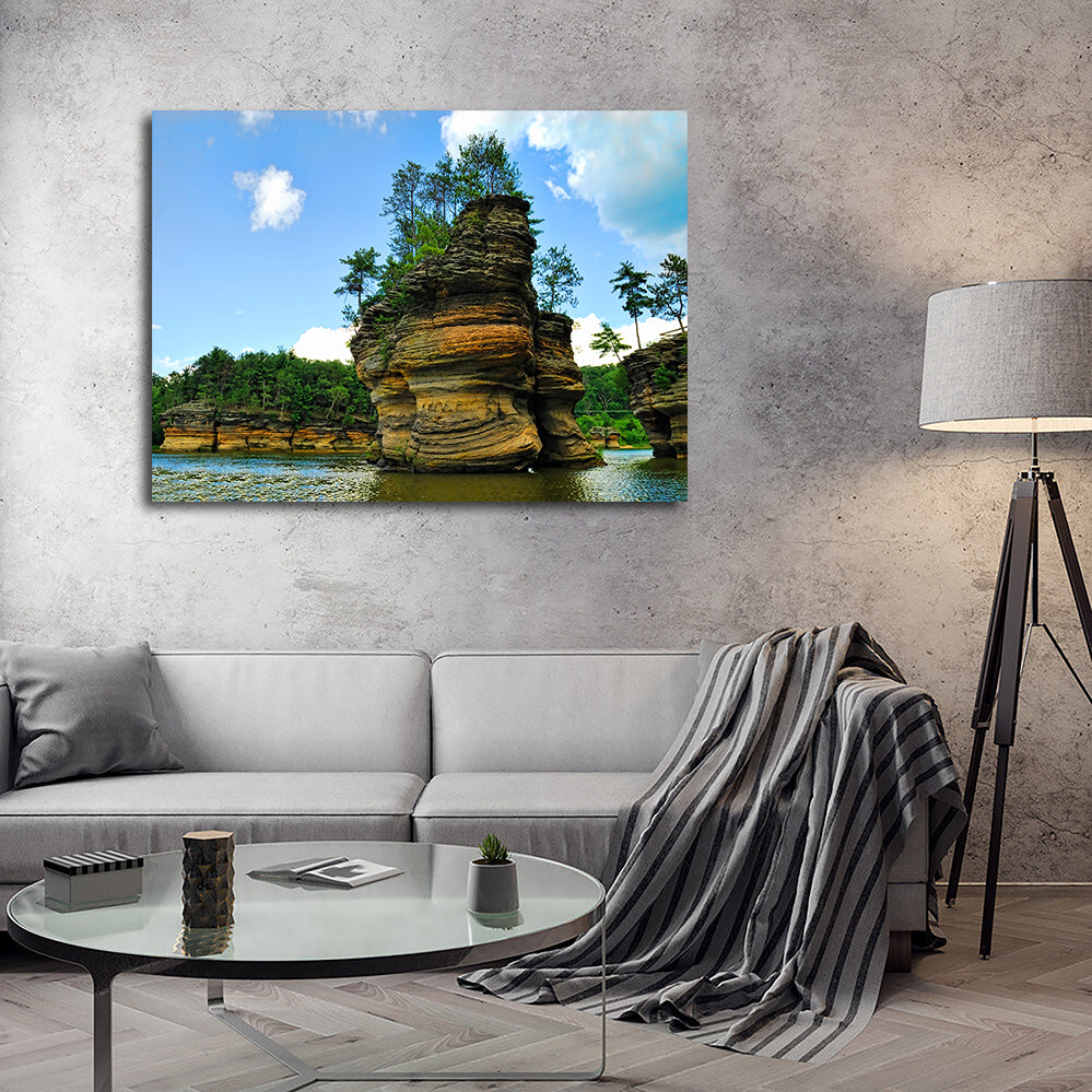 Exquisite Wisconsin Dells Sandstone Formation Wall Art for Stunning Home Decor