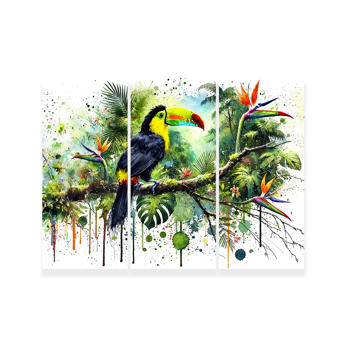 Toucan Watercolor V2 High - Quality Wall Art for Stunning Decor
