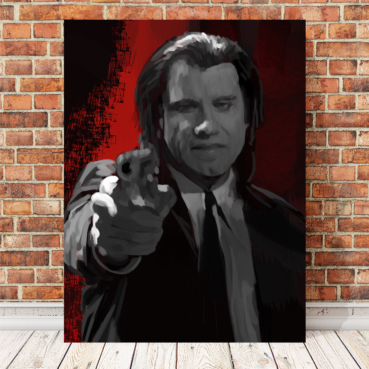 Stunning Vincent Sees Red Wall Art by Andy Brackpool