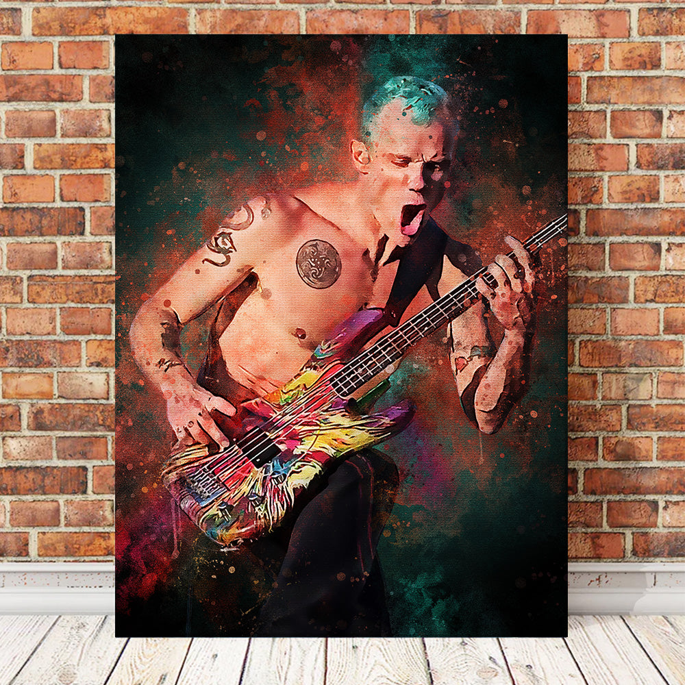 Stunning Flea Guitarist Wall Art for Music Lovers