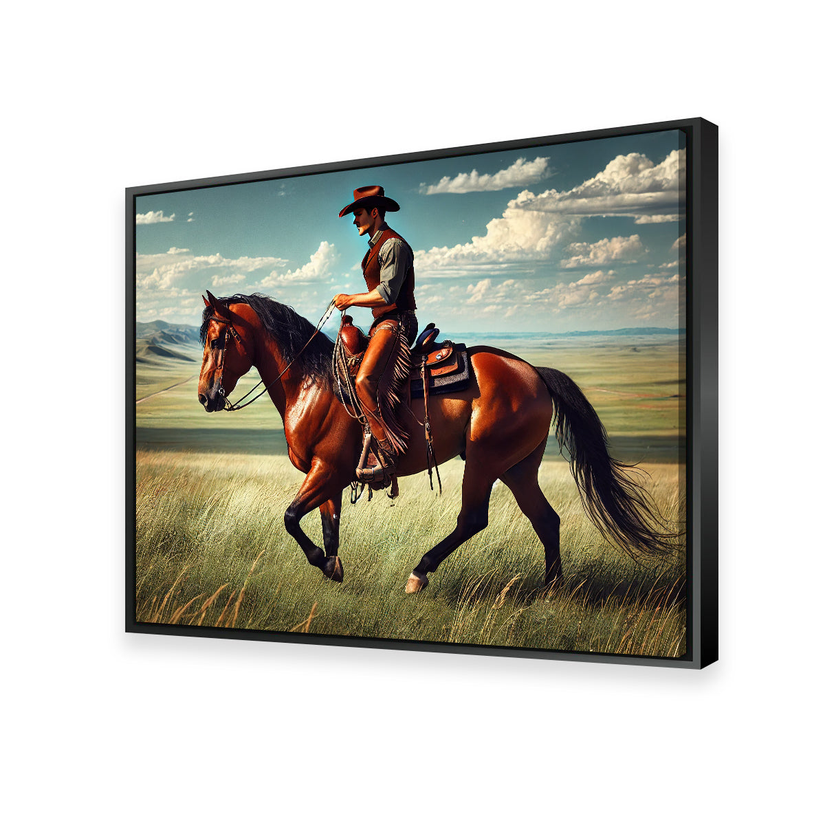 Stunning Cowboy and Quarter Horse Wall Art for Your Home Decor
