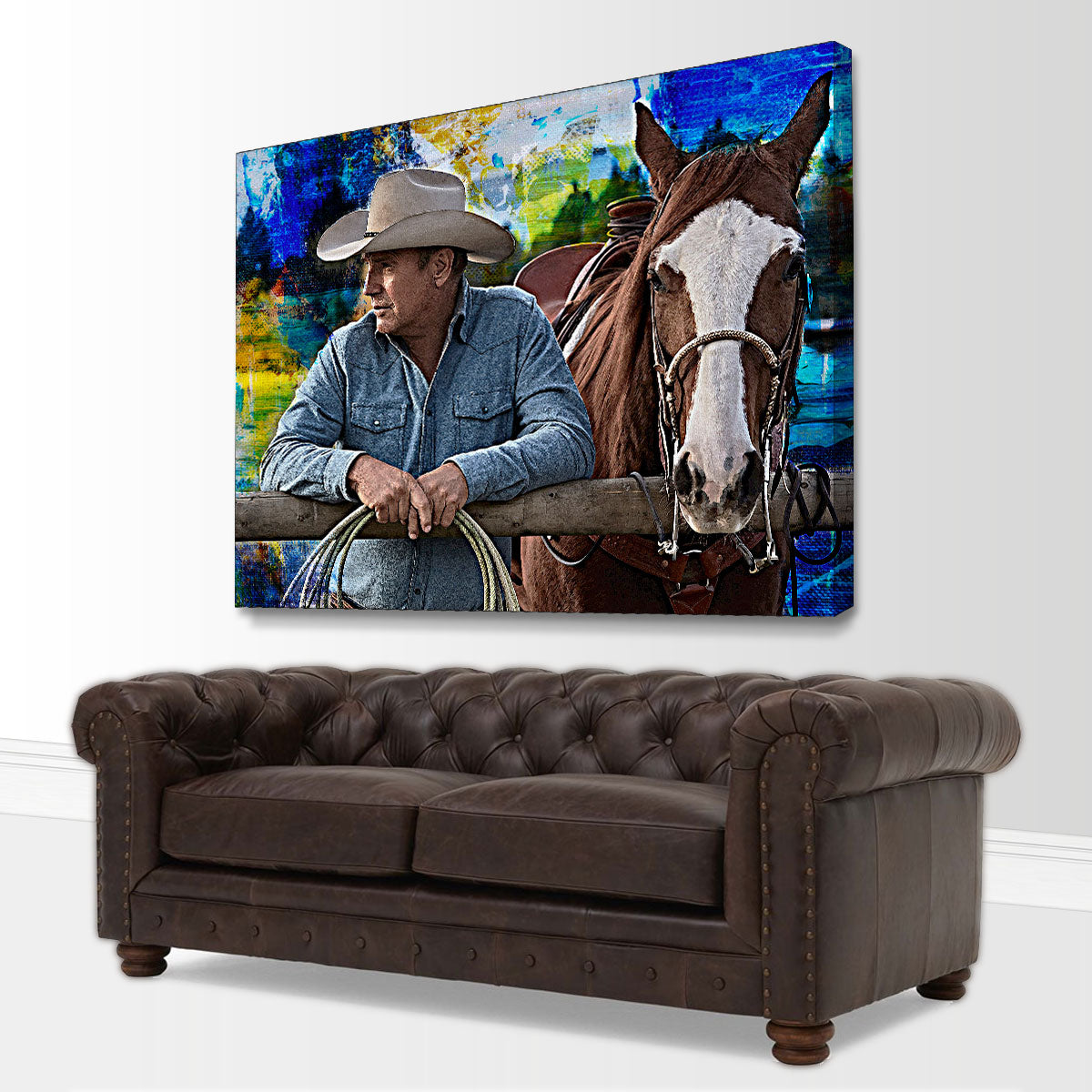 Stunning John Dutton & Horse Wall Art for Your Home Decor