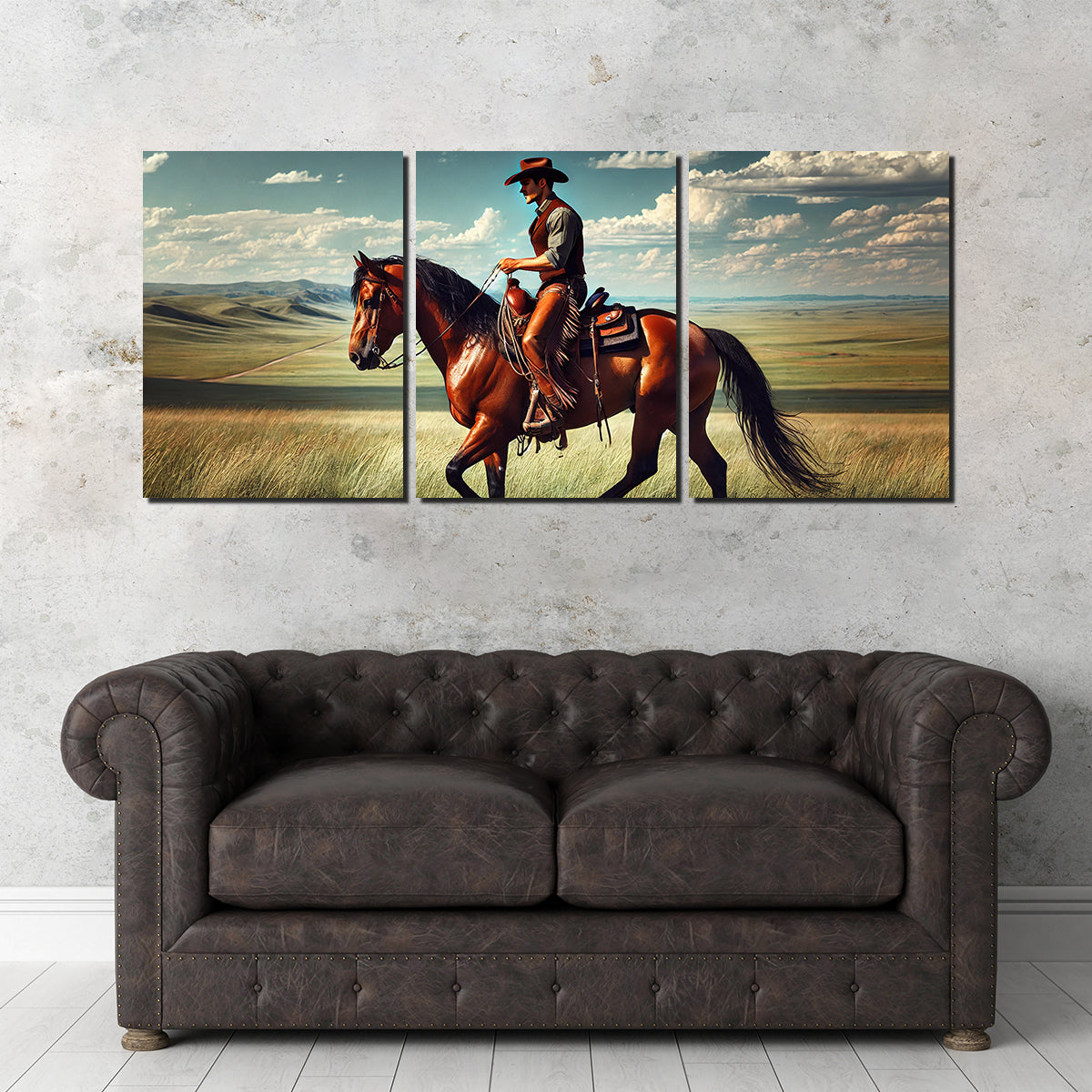 Stunning Cowboy and Quarter Horse Wall Art for Your Home Decor
