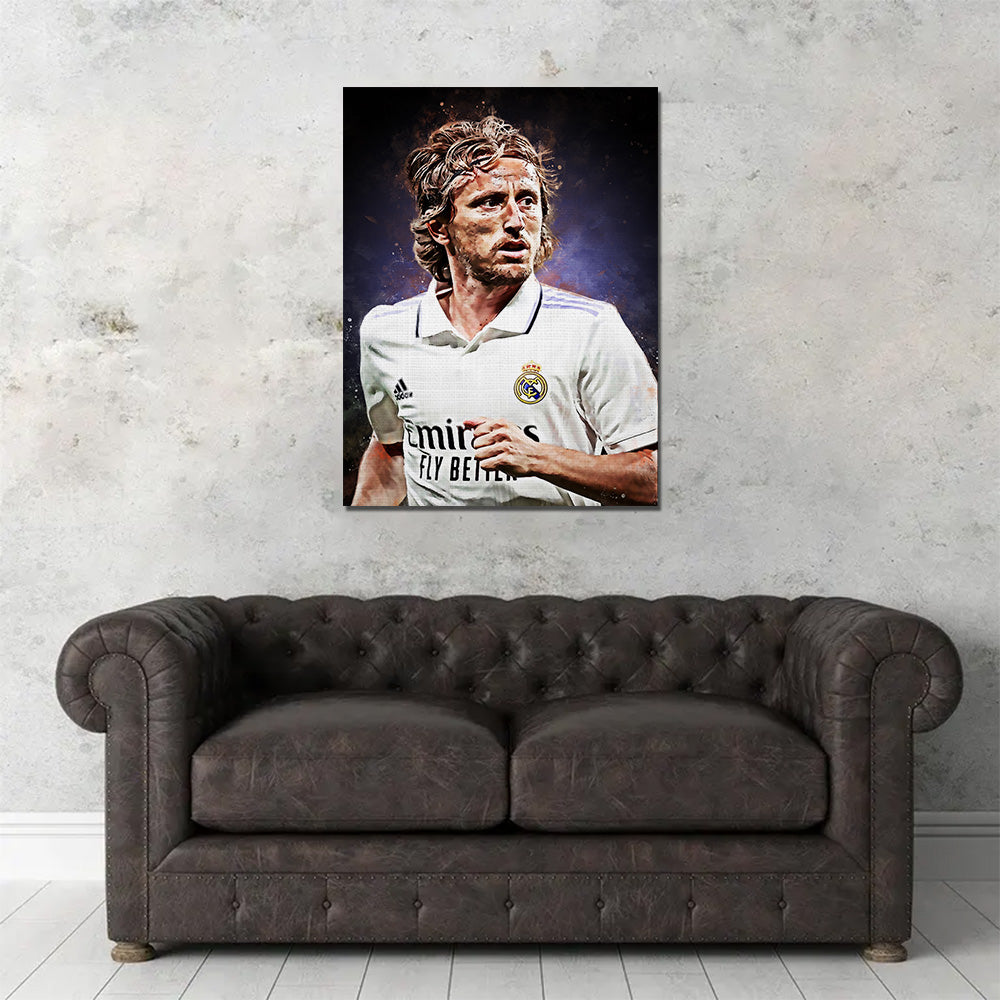 Stunning Luka Modric Wall Art - Ideal Decor for Fans