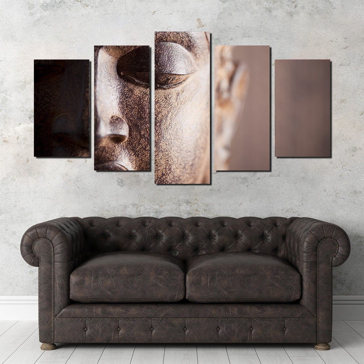 Exquisite Buddha's Head Canvas Print