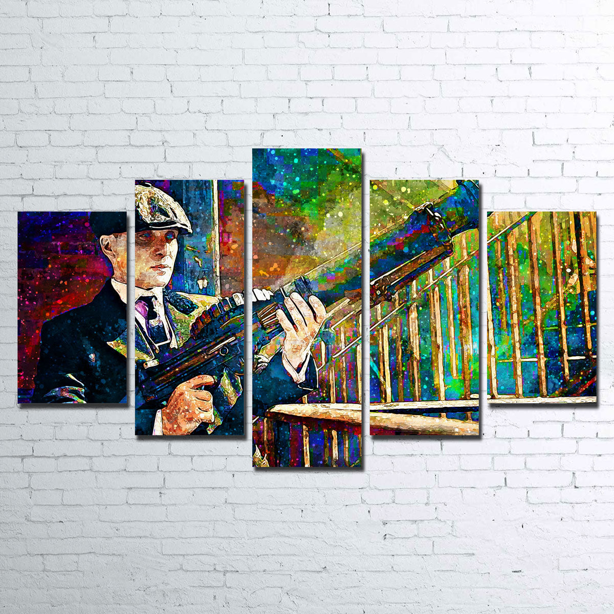 Thomas Shelby Inspired Lewis Gun - Authentic Canvas Art