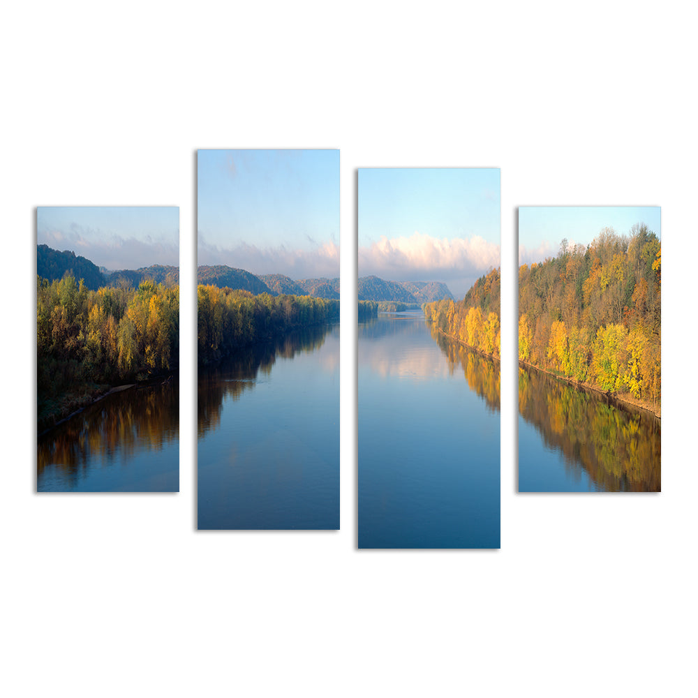 Exquisite Wisconsin River Wall Art - Handmade with Sustainable Pine