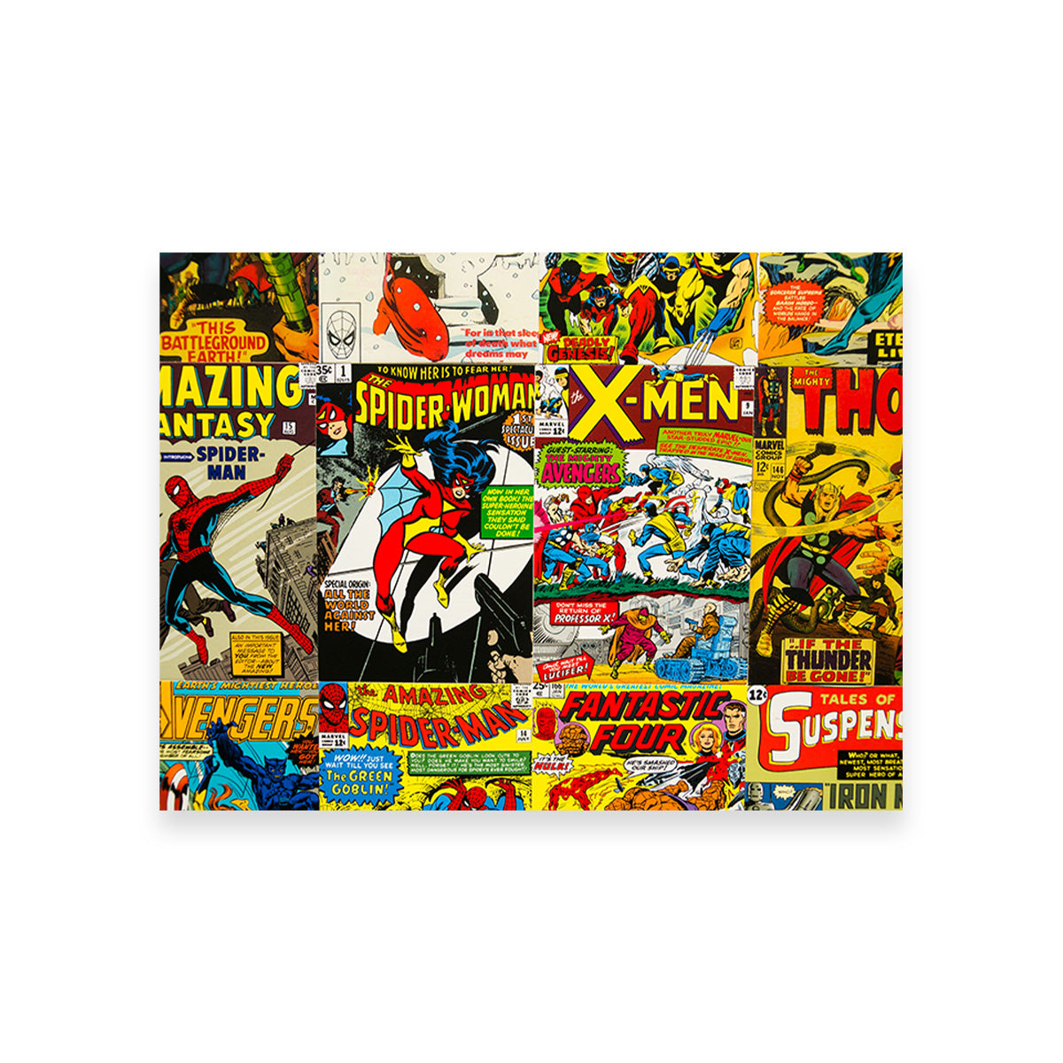 Unique Vintage Comic Covers Wall Art for Stunning Decor