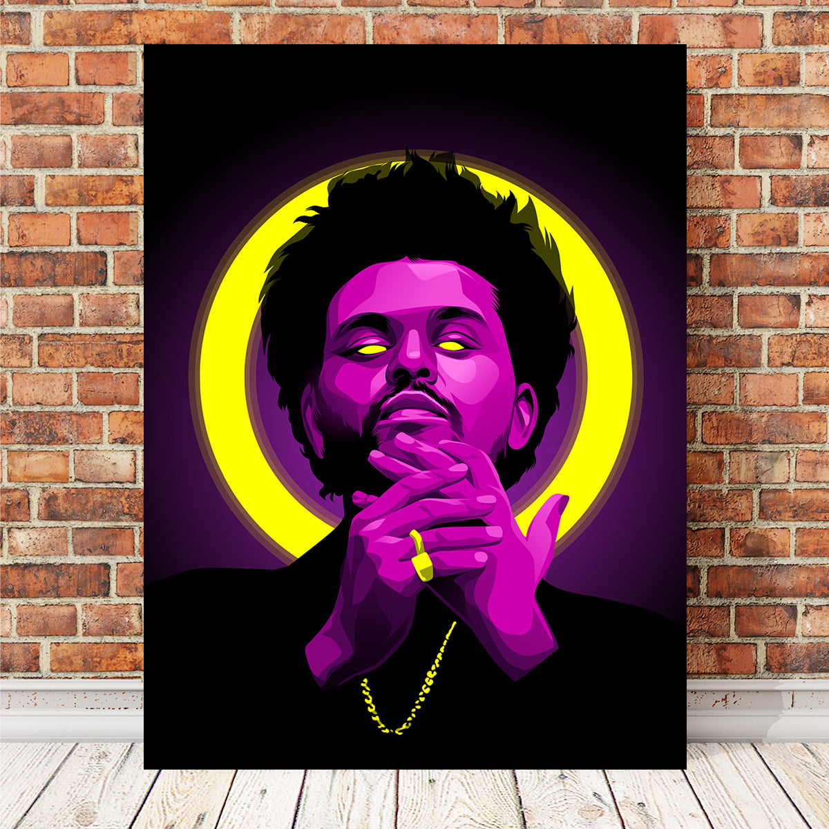 The Weeknd Wall Art - High - Quality Sustainable Museum - Style Canvas Print