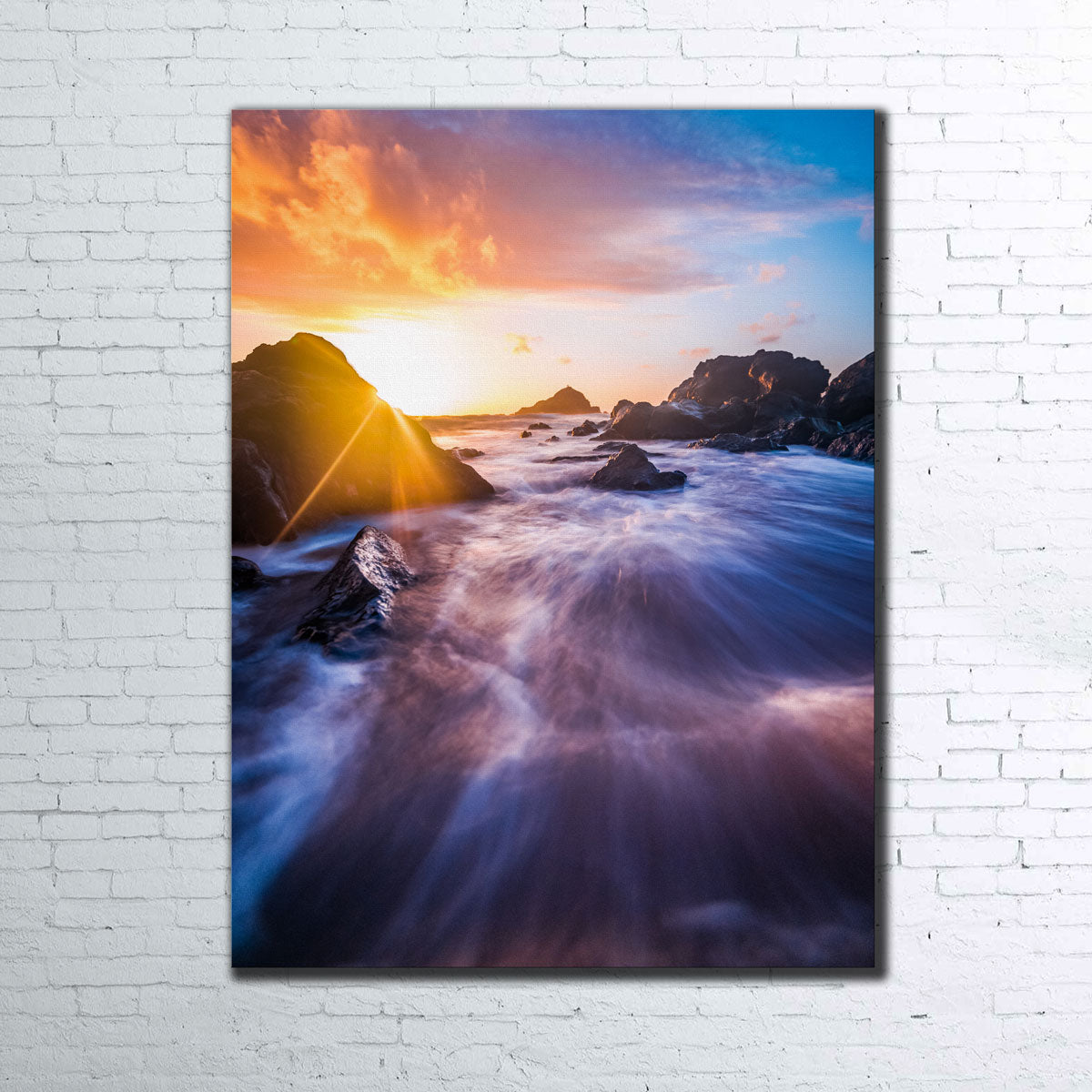Gorgeous Sunrise Waves Wall Art by Lucas Moore