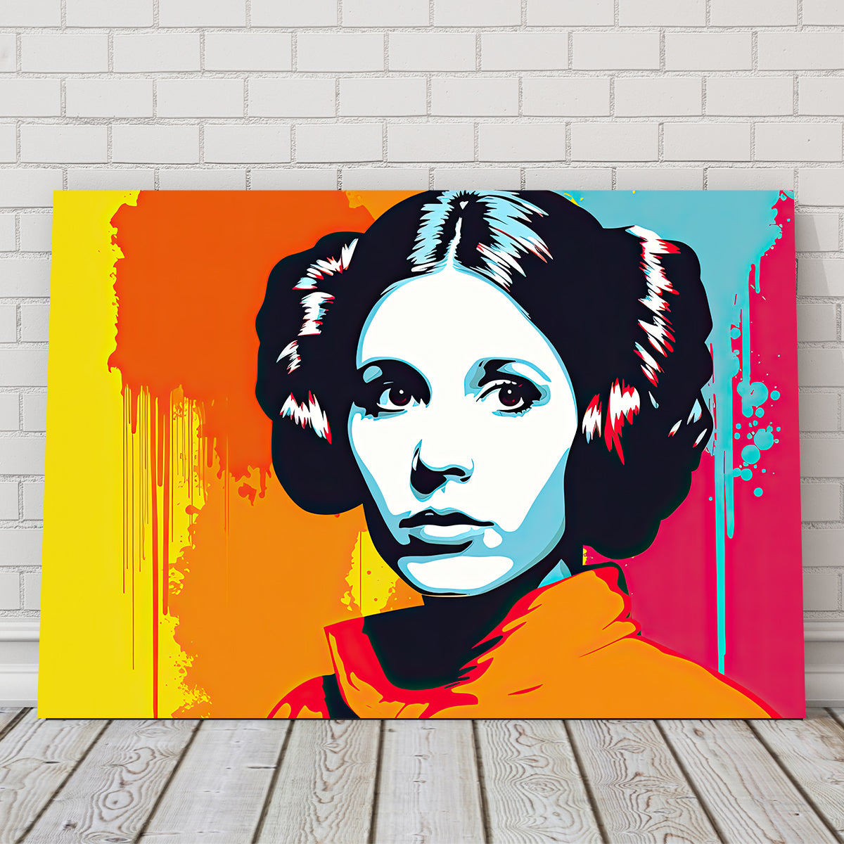 Leia Warhol Inspired Contemporary Wall Art by Ralph & Laura Design