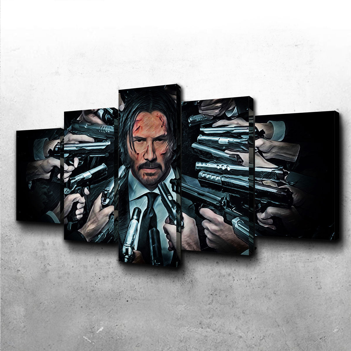 John Wick Themed Wall Art - Premium Museum Quality Canvas Print