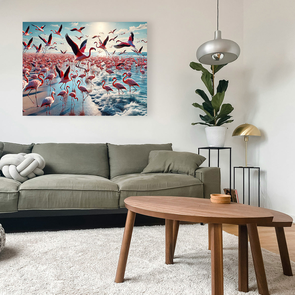 Stunning Flamingo Shore Wall Art for Your Decor