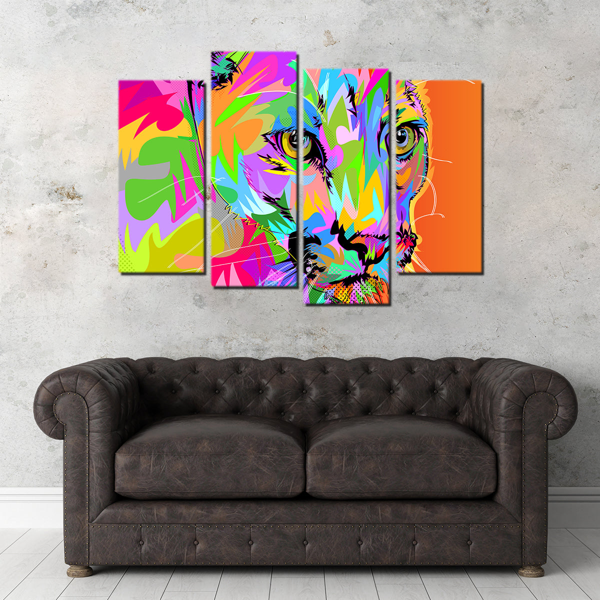 Vibrant Colorful Panther Wall Art for Stunning Decor