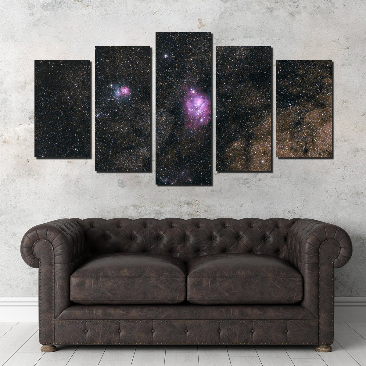 Stunning Lagoon and Trifid Nebula Wall Art by Sofia Leite Fonseca