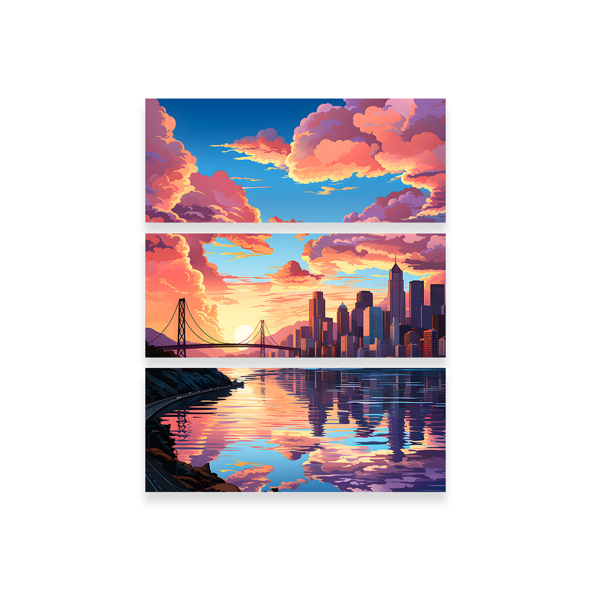 Stunning USA - San Francisco Wall Art by Valth Graphics