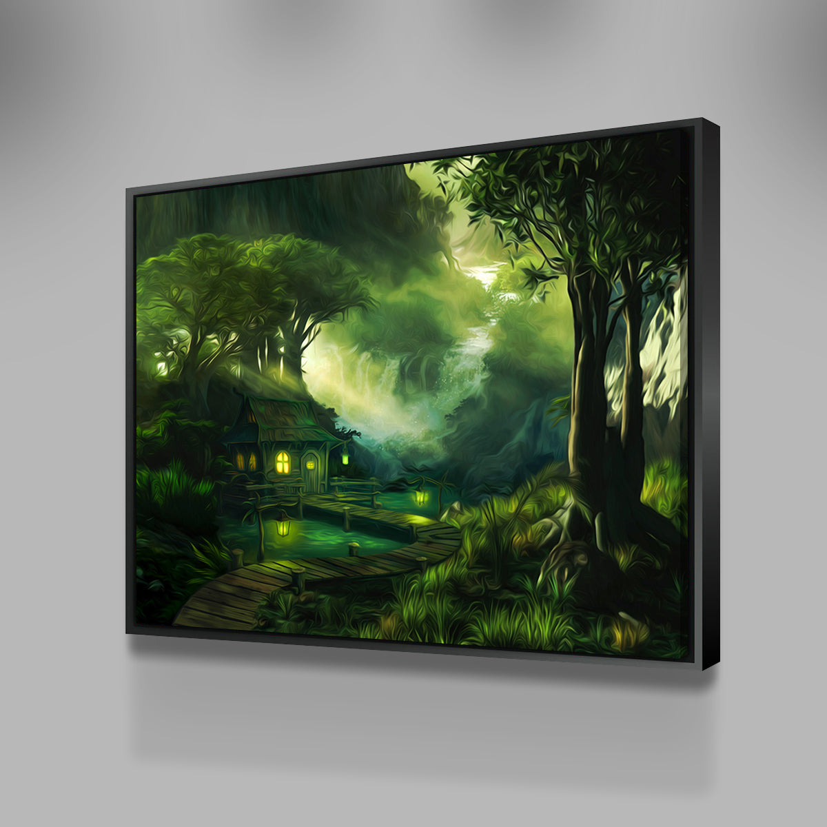 Stunning Woodland Cottage Wall Art by George Sorin