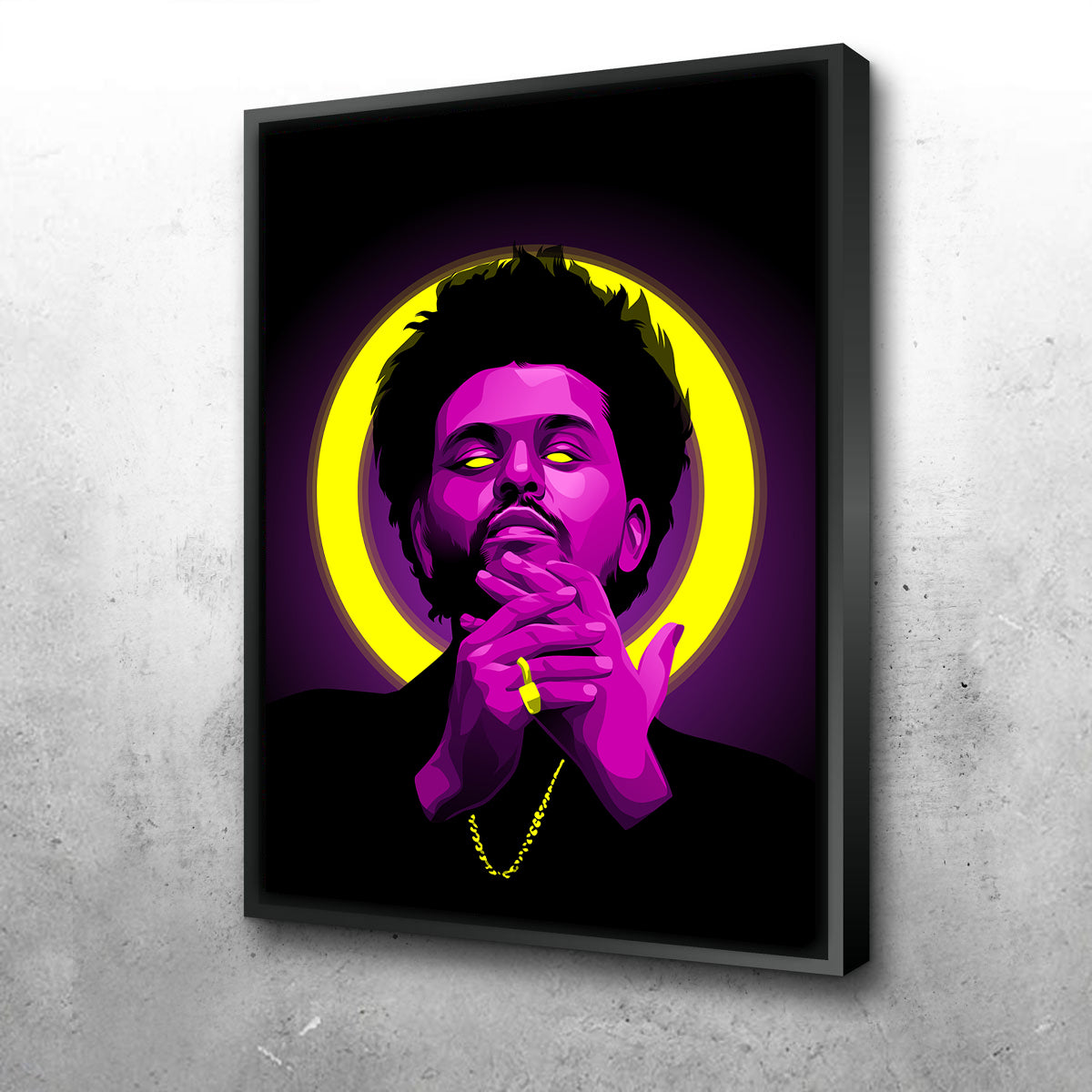 The Weeknd Wall Art - High - Quality Sustainable Museum - Style Canvas Print