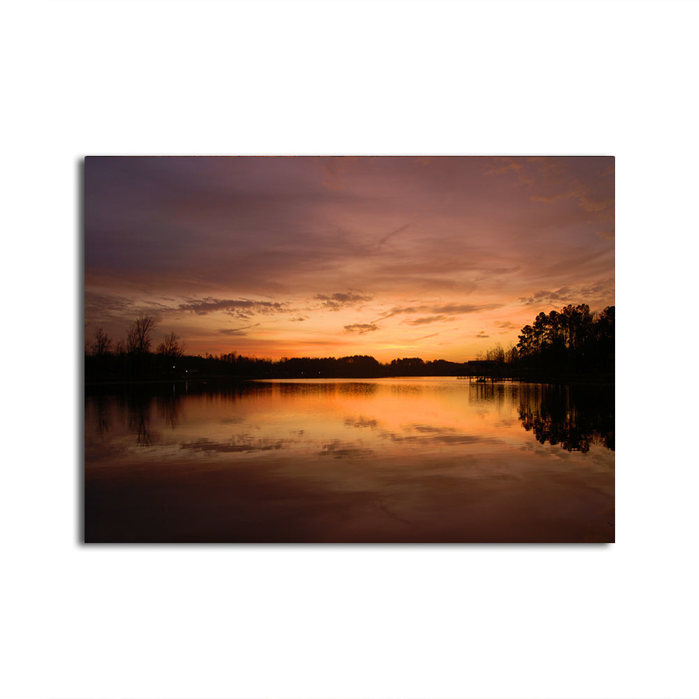 Stunning Lake Weiss Sunrise Wall Art for Home Decor