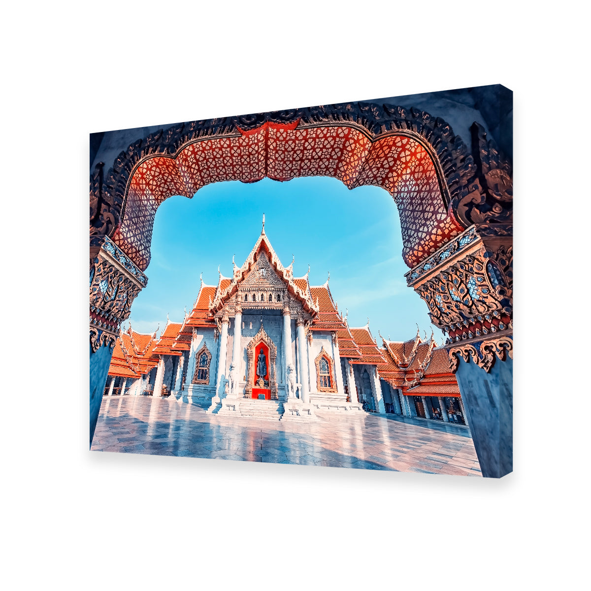 Exquisite Marble Temple Wall Art by Manjik Pictures
