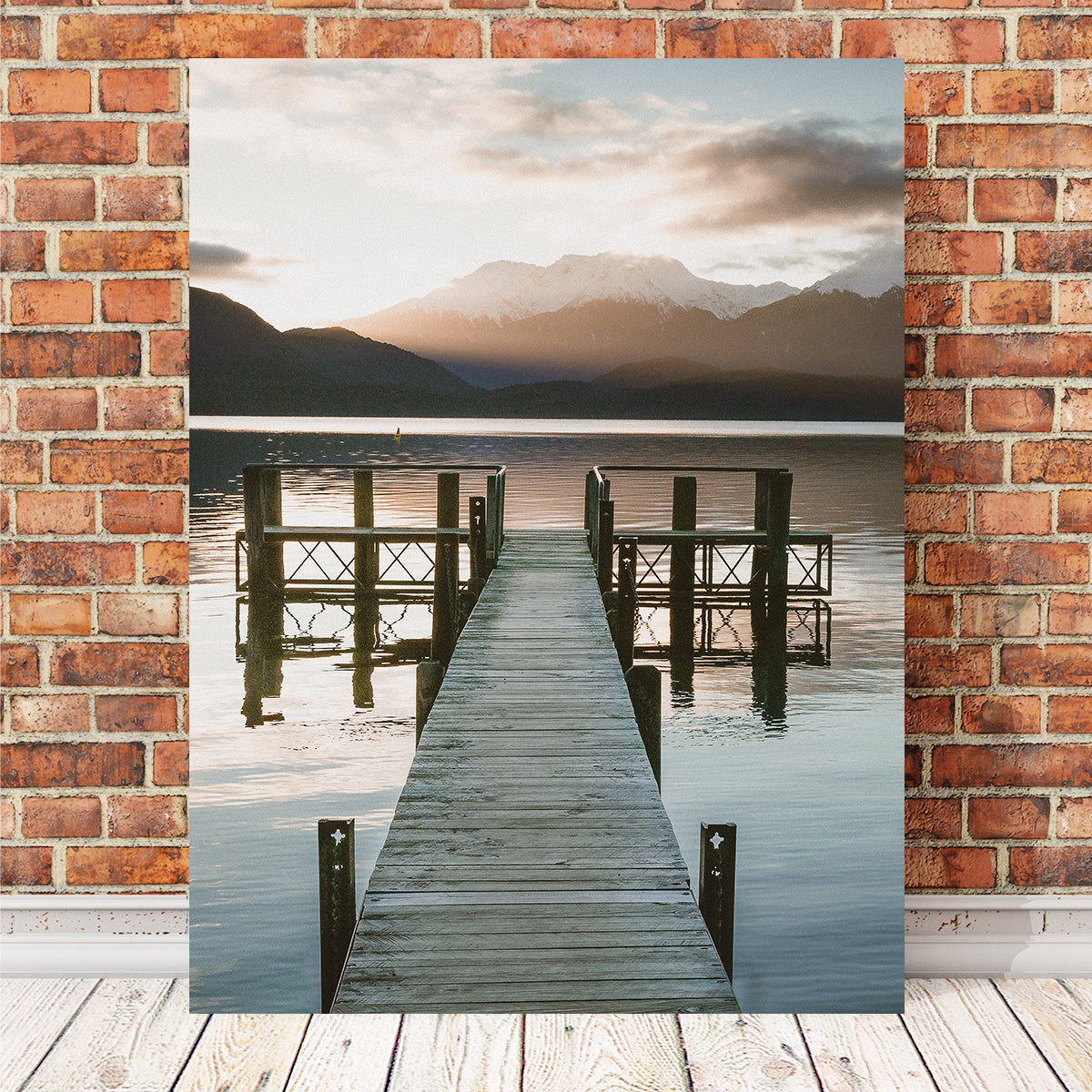Stunning Sunset Dock Wall Art by Mike Cotton