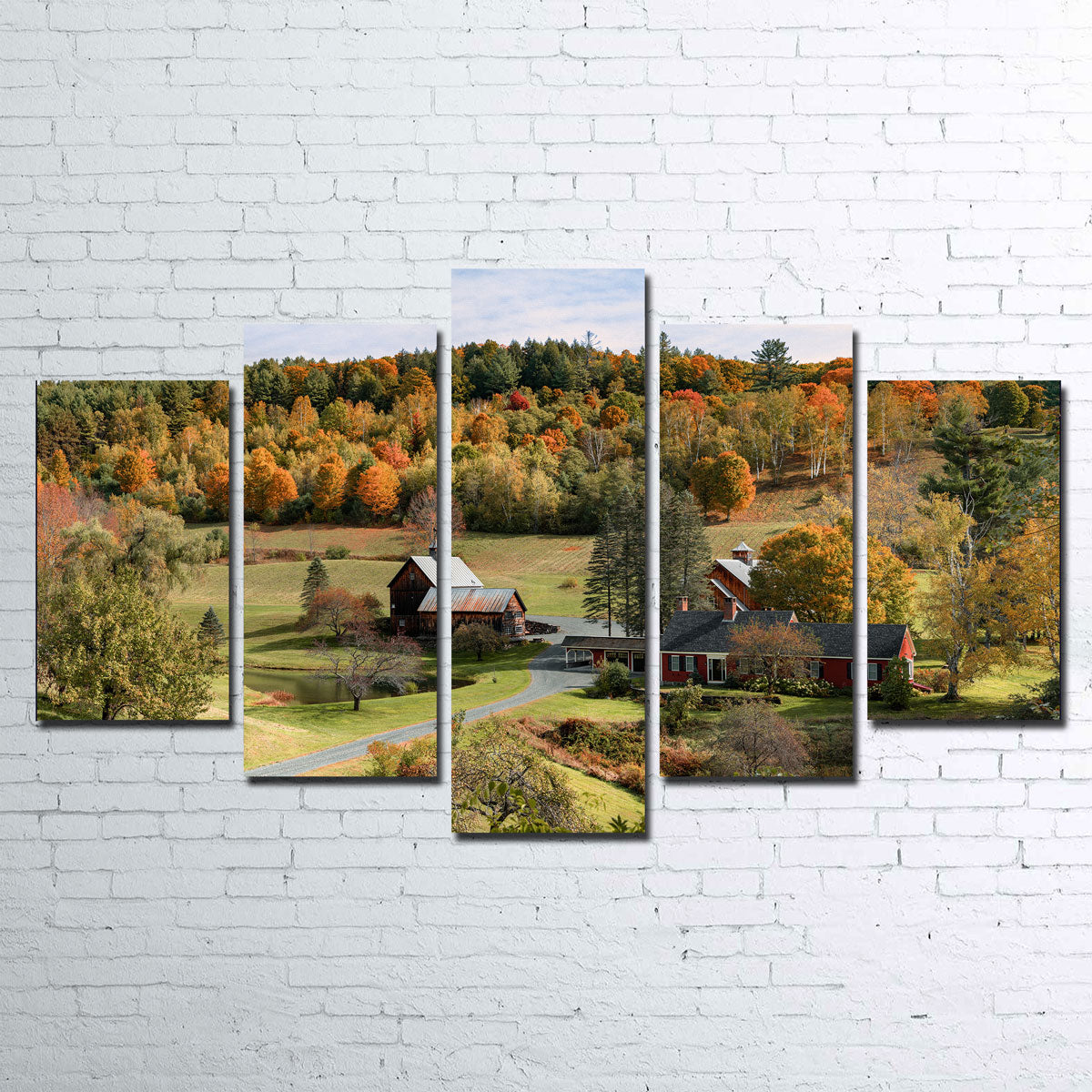 Exquisite Farmstead Panoramic Wall Art by Shaun Mayer