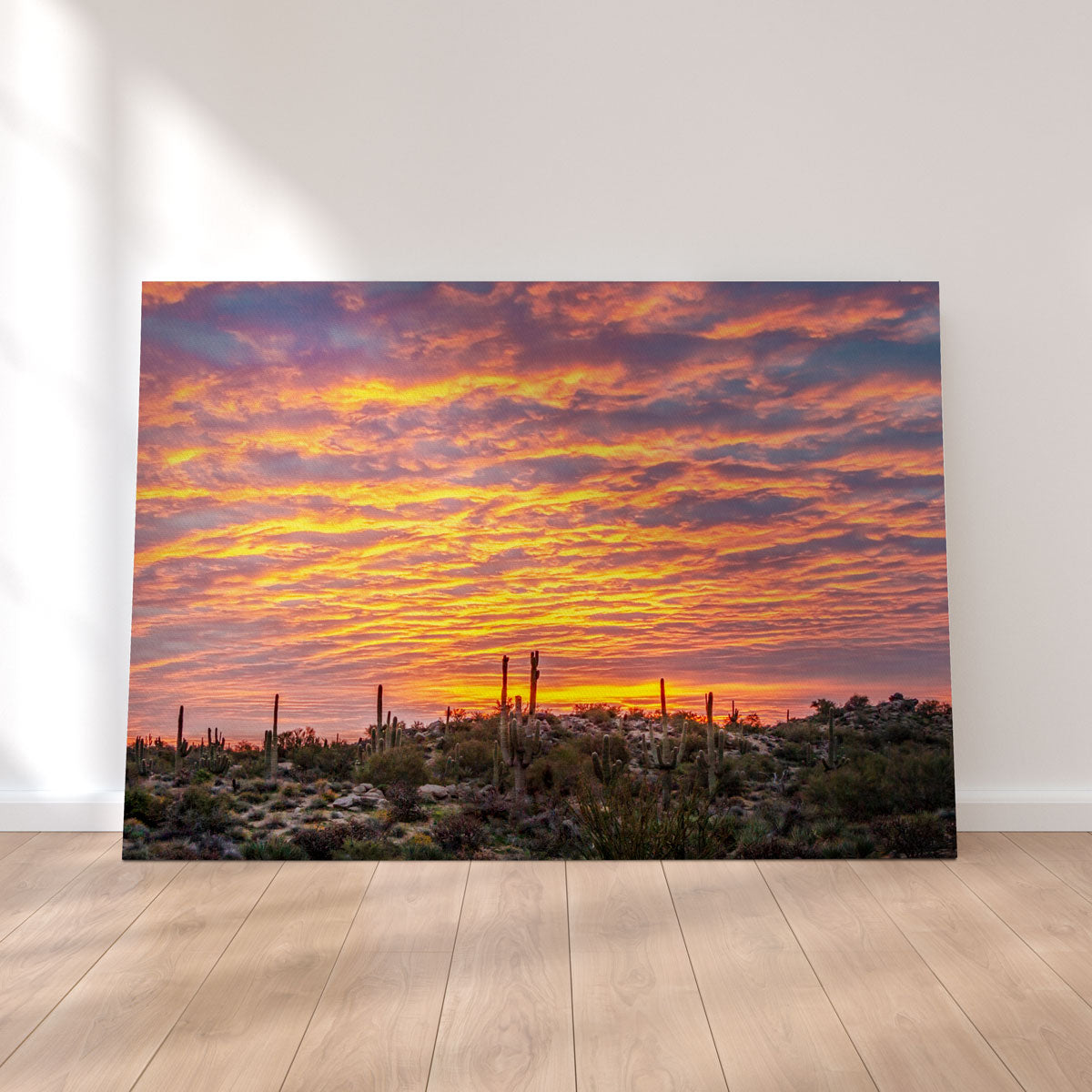 Stunning Vibrant Arizona Desert Sunrise Wall Art for Home Decor
