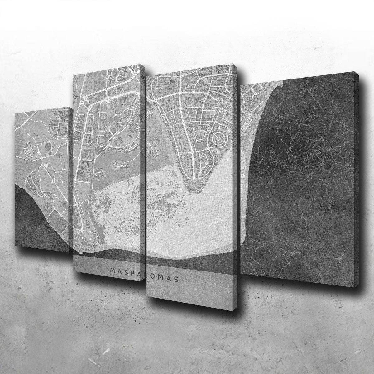 Exquisite Maspalomas Map 2 Wall Art for Your Home Decor