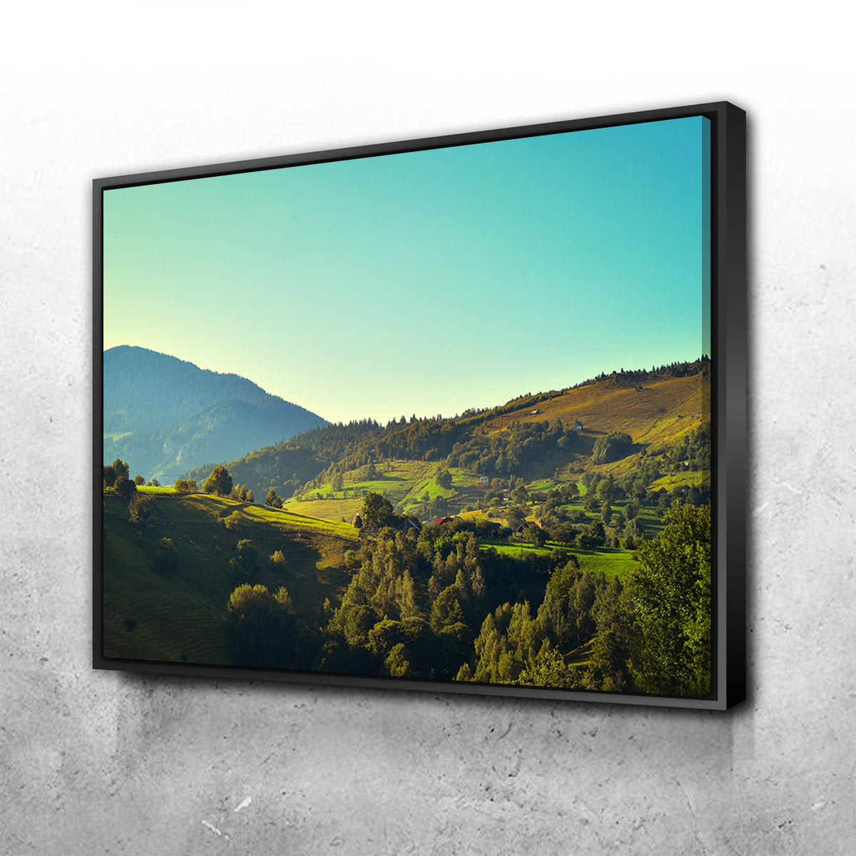 Exquisite 'Sunshine on Magura, Romania' Wall Art for Your Home Decor