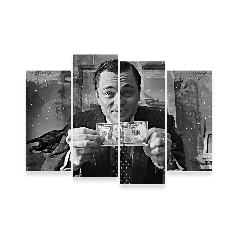 The Wolf of Wall Street Stunning Grayscale Wall Art for Modern Interiors