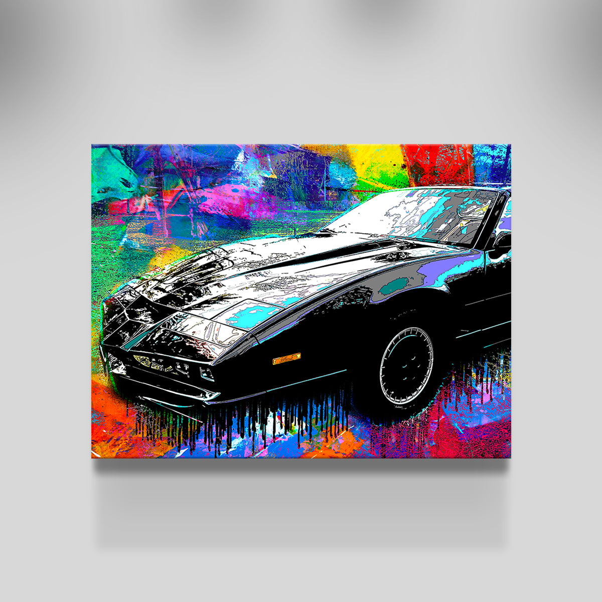 Knight Rider Wall Art - Stunning Handmade Canvas Print